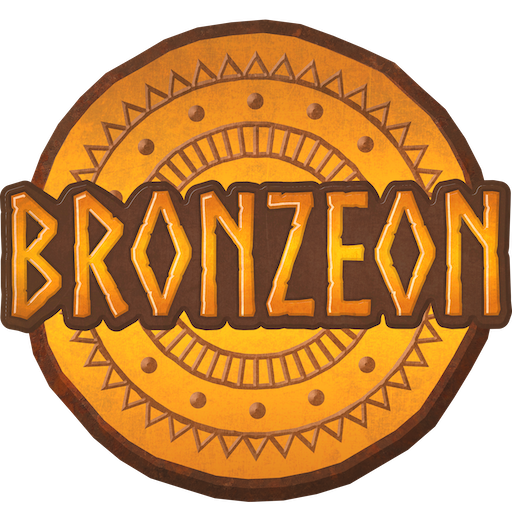 Emblem mit der Aufschrift Bronzeon